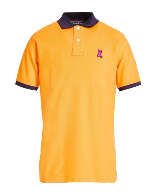 Polo Psycho Bunny de hombre de color Yellow