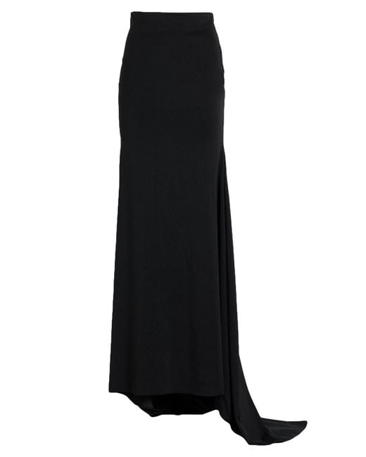 GIUSEPPE DI MORABITO Black Maxi Skirt Polyamide, Elastane