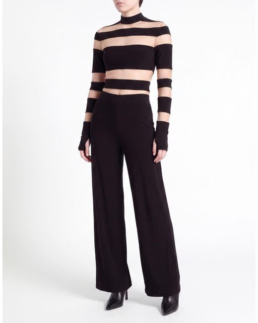 Norma Kamali Black Jumpsuit Polyester, Elastane