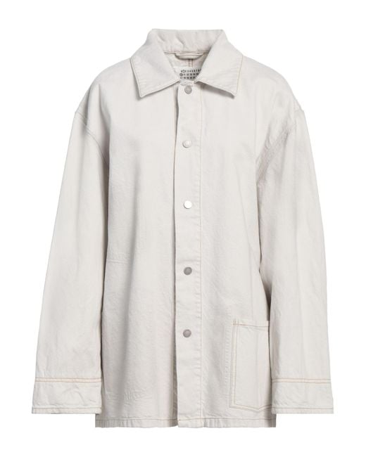 Maison Margiela White Denim Outerwear Cotton