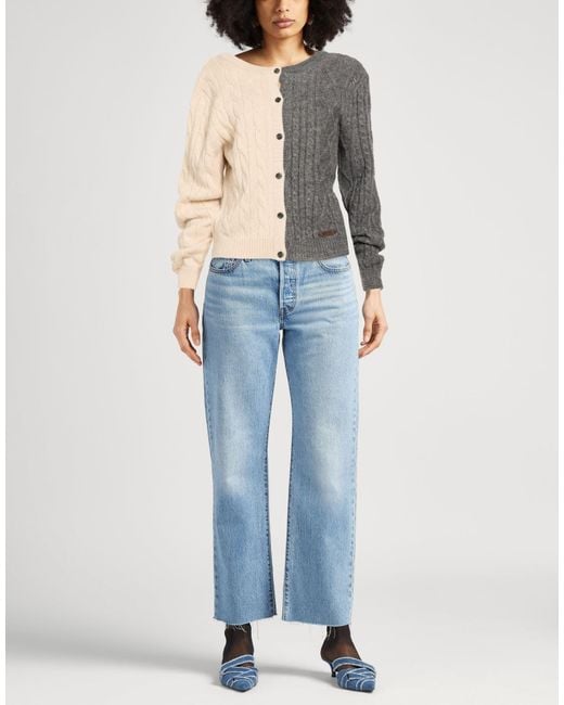 Moschino Gray Cardigan Acrylic, Alpaca Wool, Wool, Polyamide, Viscose