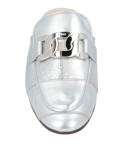 Tod's White Mules & Clogs