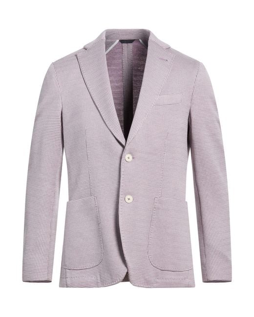Tombolini Purple Lilac Blazer Cotton, Polyamide for men