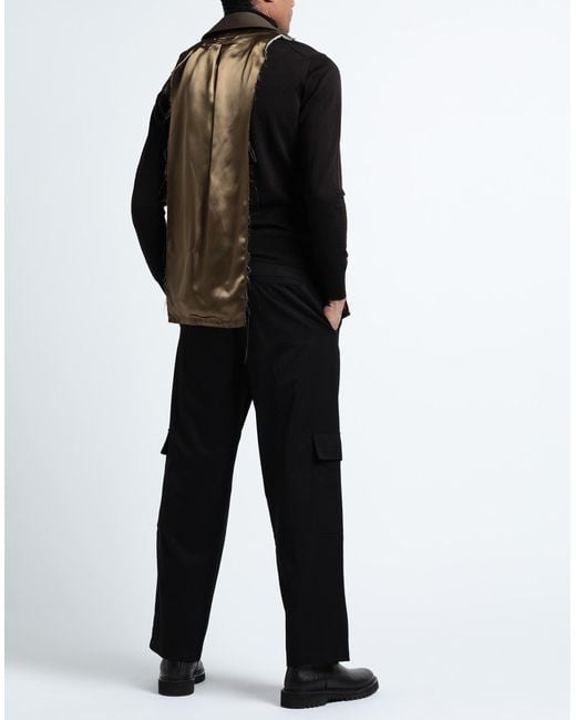 Maison Margiela Green Tailored Vest Wool for men