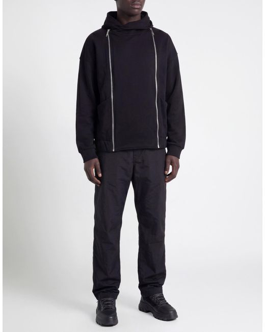 DISCLAIMER Black Sweatshirt Cotton for men