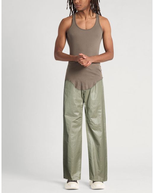 Rick Owens Green Jeans Cotton, Elastane, Rubber for men