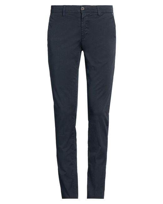 Maison Clochard Blue Pants Cotton, Elastane for men