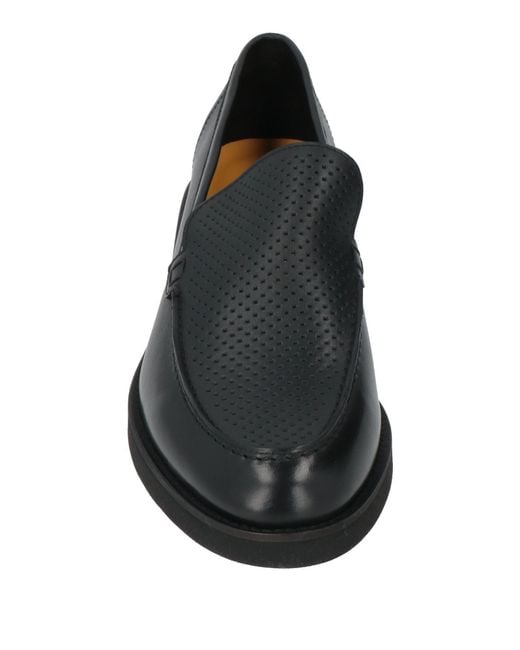 Doucal's Black Loafers Leather for men