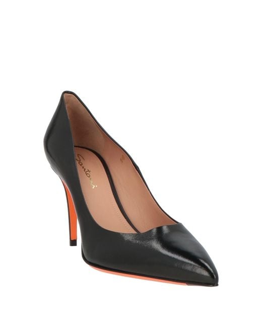 Santoni Black Pumps