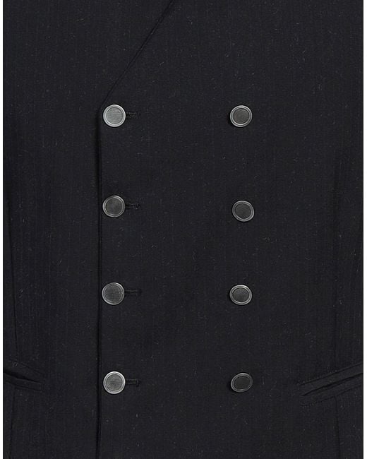 Messagerie Blue Tailored Vest Cotton, Polyester, Wool for men