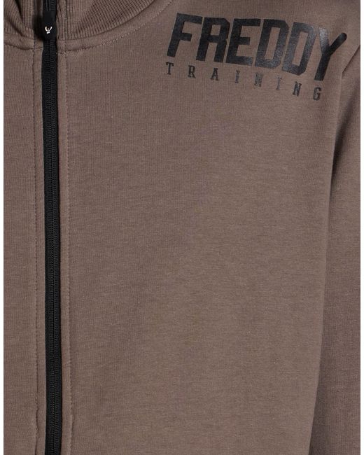 Freddy Brown Sweatshirt Cotton, Elastane for men
