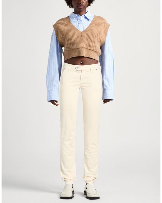 Jacob Cohen Natural Pants Cotton, Elastane, Polyester