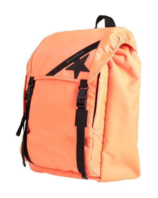 Golden Goose Deluxe Brand Orange Backpack for men