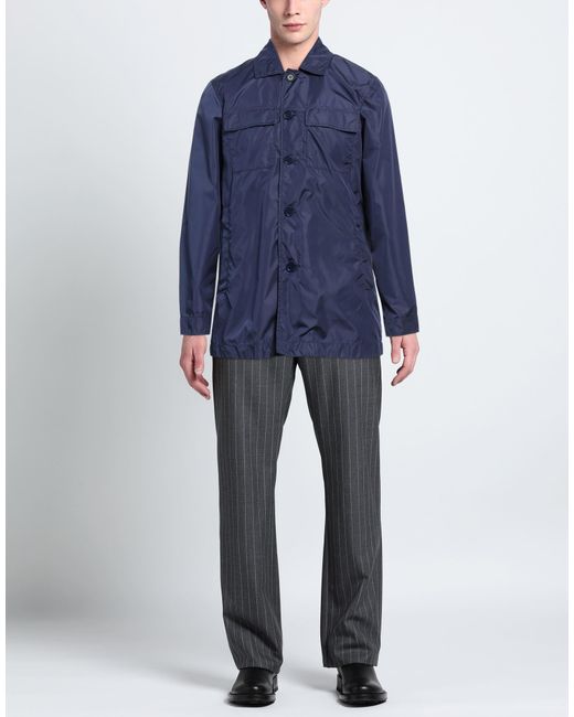 Aspesi Blue Overcoat & Trench Coat for men
