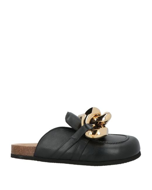 J.W. Anderson Black Military Mules & Clogs Calfskin for men