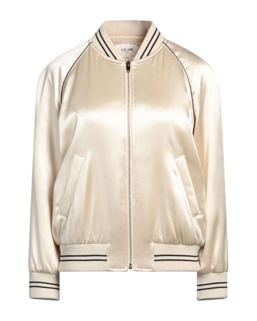 Céline Natural Ivory Jacket Acetate, Silk