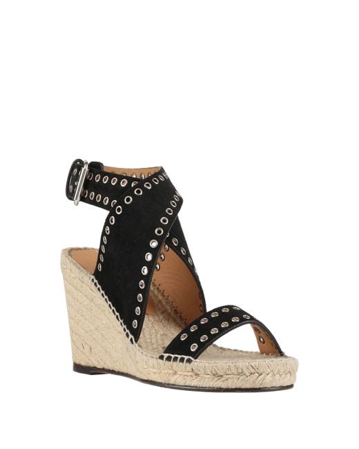 Isabel Marant Black Espadrilles Leather