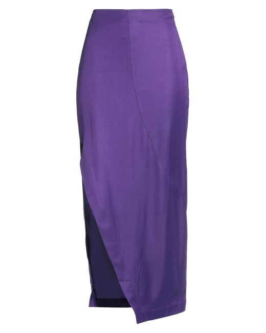 Malloni Purple Maxi Skirt