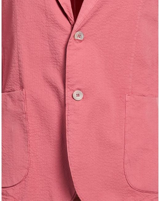 Barbati Pink Blazer Cotton, Elastane for men