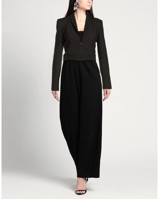 Ssheena Black Jacket Polyester, Virgin Wool, Elastane