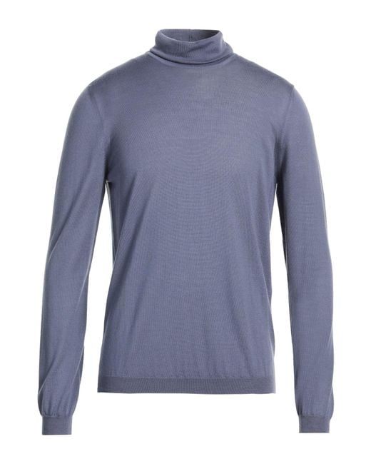 Giorgio Armani Blue Turtleneck Cashmere for men