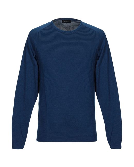SELECTED Blue Sweater for men