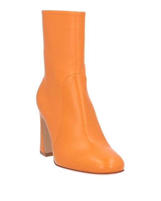 Gianvito Rossi Orange Ankle Boots
