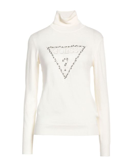 Guess White Turtleneck