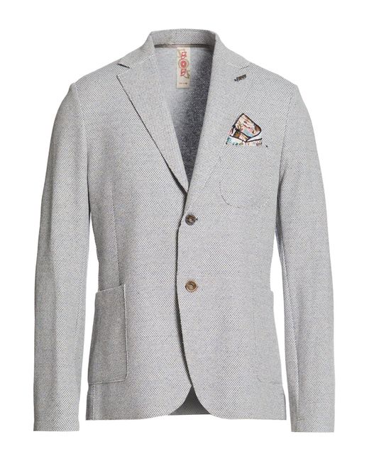 Bob Gray Blazer Cotton, Polyester, Viscose, Linen, Elastane for men