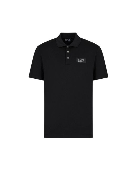 Polo EA7 pour homme en coloris Black