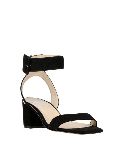 Manila Grace Black Sandals
