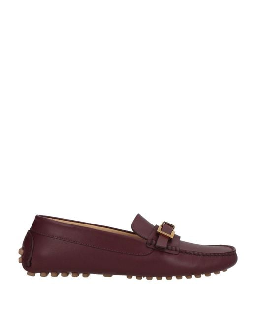 Sergio Rossi Purple Loafers Leather