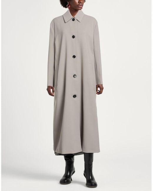Hache Gray Overcoats & Trench Coats