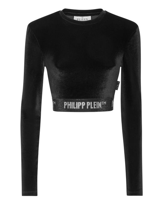 Top Philipp Plein en coloris Black