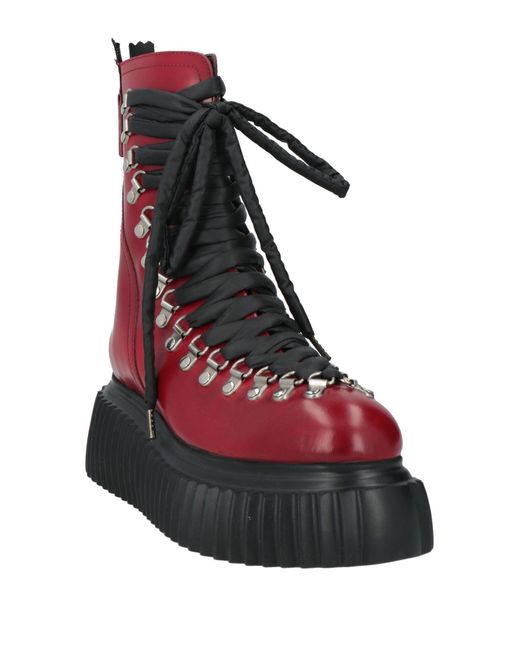 Agl Attilio Giusti Leombruni Red Ankle Boots