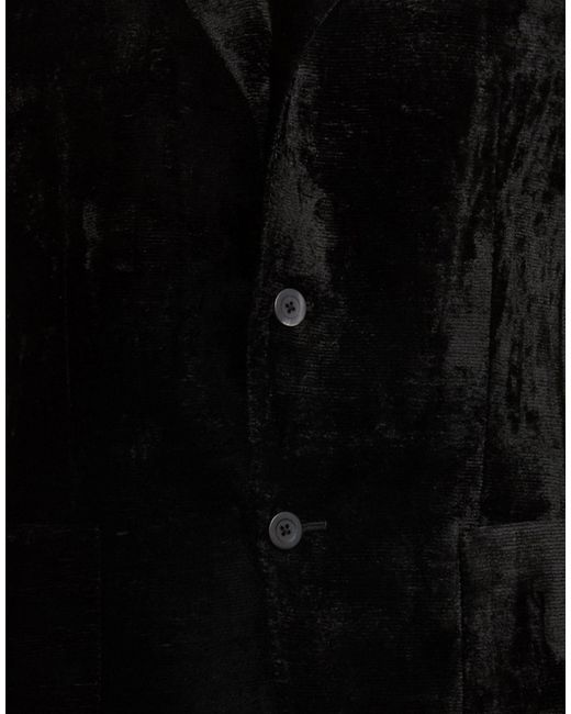 Ibrigu Black Blazer Silk for men