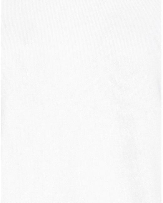 CROCHÈ White Ivory Turtleneck Merino Wool, Viscose, Cashmere, Polyamide