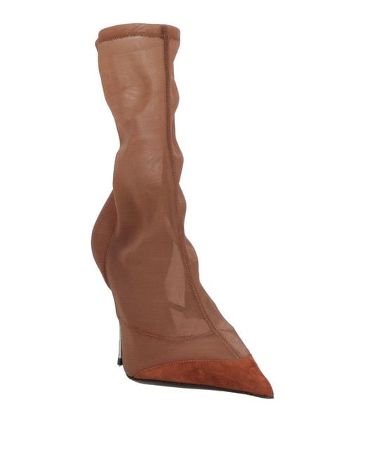 Mugler Brown Ankle Boots