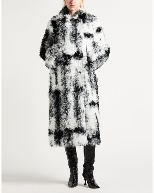 Ganni White Shearling & Teddy