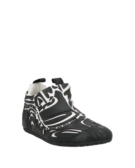 RBRSL RUBBER SOUL Black Sneakers Textile Fibers, Rubber for men