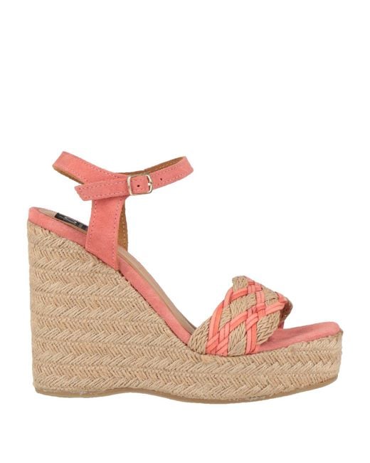 Islo Isabella Lorusso Pink Espadrilles Leather, Textile Fibers