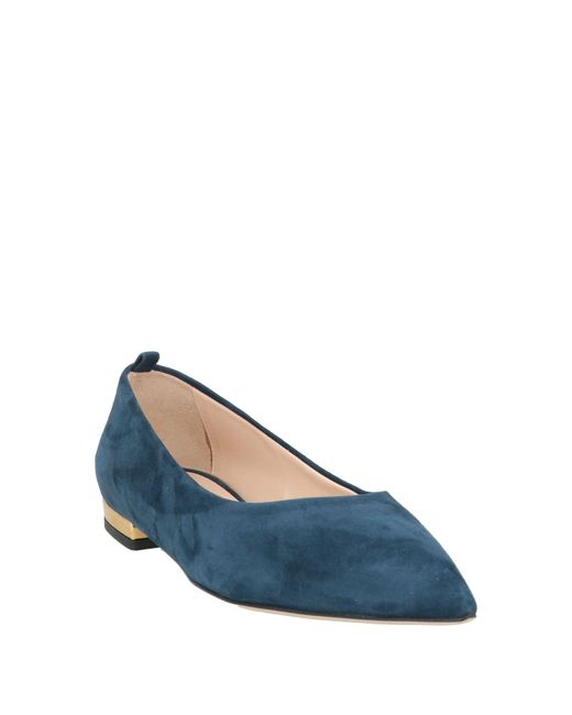 Testoni Blue Ballet Flats