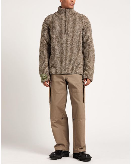 Maison Margiela Brown Khaki Sweater Wool, Alpaca Wool for men