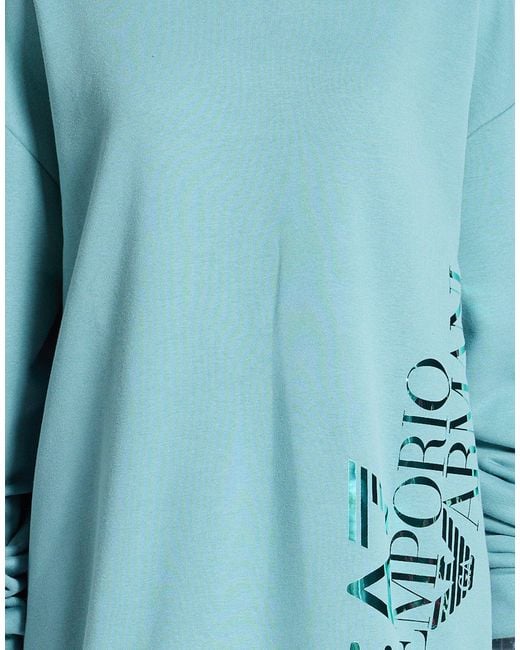 EA7 Blue Sweatshirt Cotton, Polyester