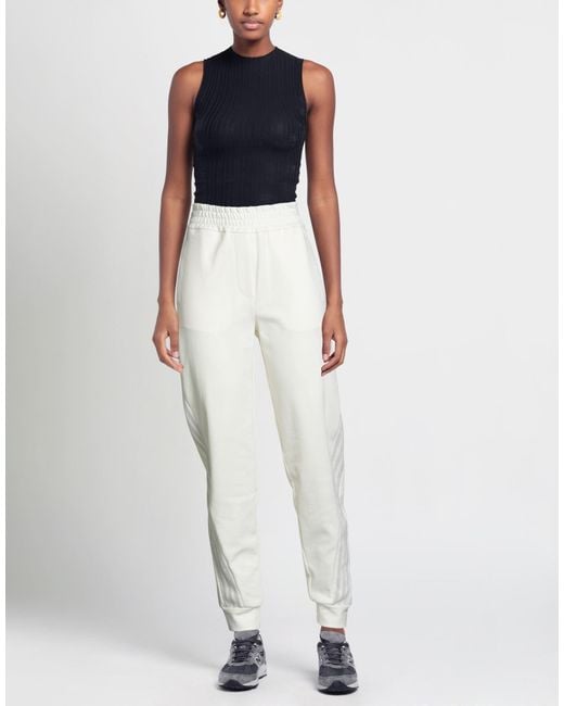 Panicale White Pants Cotton, Polyamide, Elastane, Polyester, Viscose