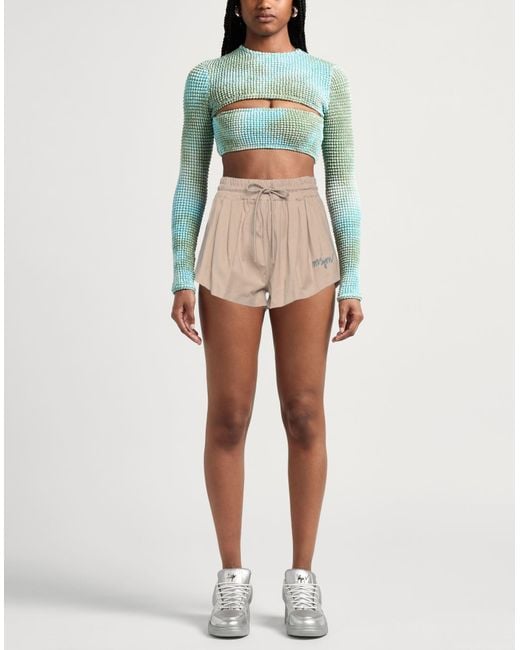 MSGM Natural Shorts & Bermuda Shorts