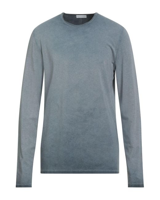 KIEFERMANN Blue Slate T-Shirt Cotton, Modal, Elastane for men