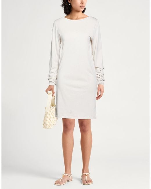Majestic Filatures White Mini Dress Lyocell, Organic Cotton