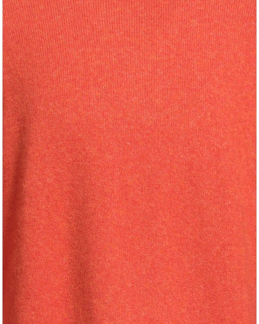 Vneck Red Sweater Wool, Polyamide, Elastane for men