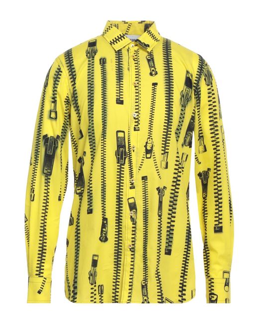 Camicia di Moschino in Yellow da Uomo